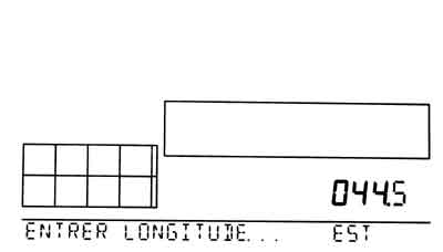 Ecran de configuration Longitude Vantage Pro 2